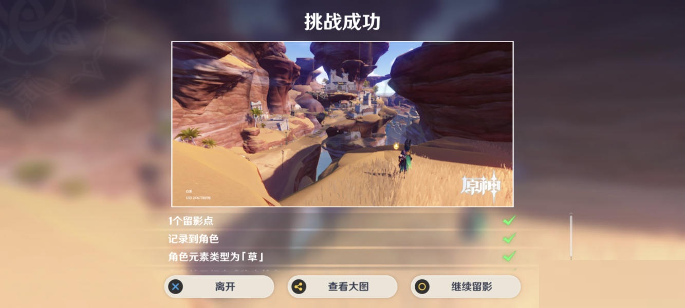 原神沙中的见证者怎么留影?原神沙中的见证者留影攻略