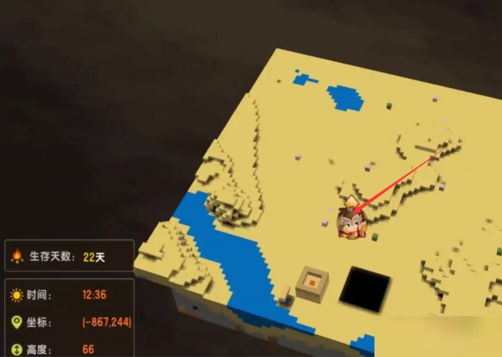 迷你世界沙漠神殿在哪里?迷你世界沙漠神殿位置介绍