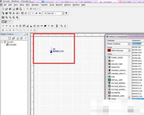 multisim怎么绘制BZW03-C15二极管?multisim绘制BZW03-C15二极管教程