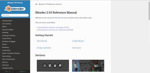 Blender怎么查看参考手册?Blender查看参考手册教程
