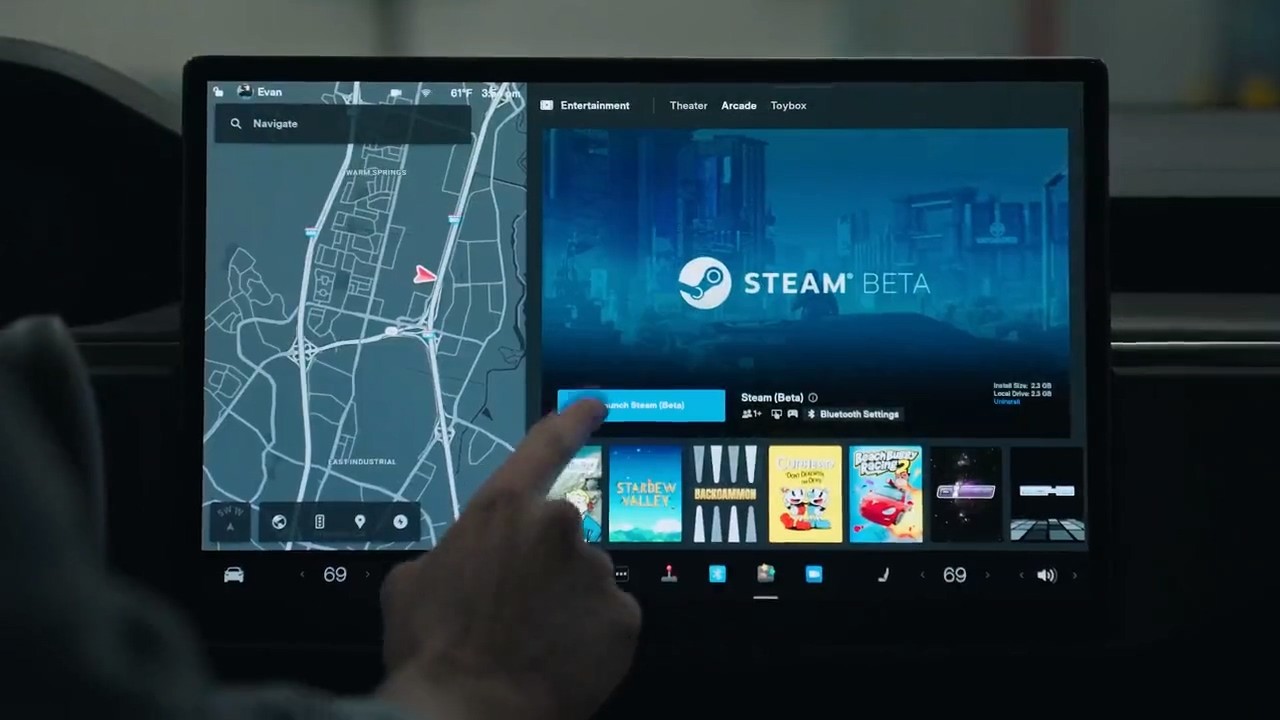 Steam已登陆特斯拉