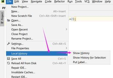 pycharm怎样查找文件历史记录？pycharm查找文件历史记录的方法
