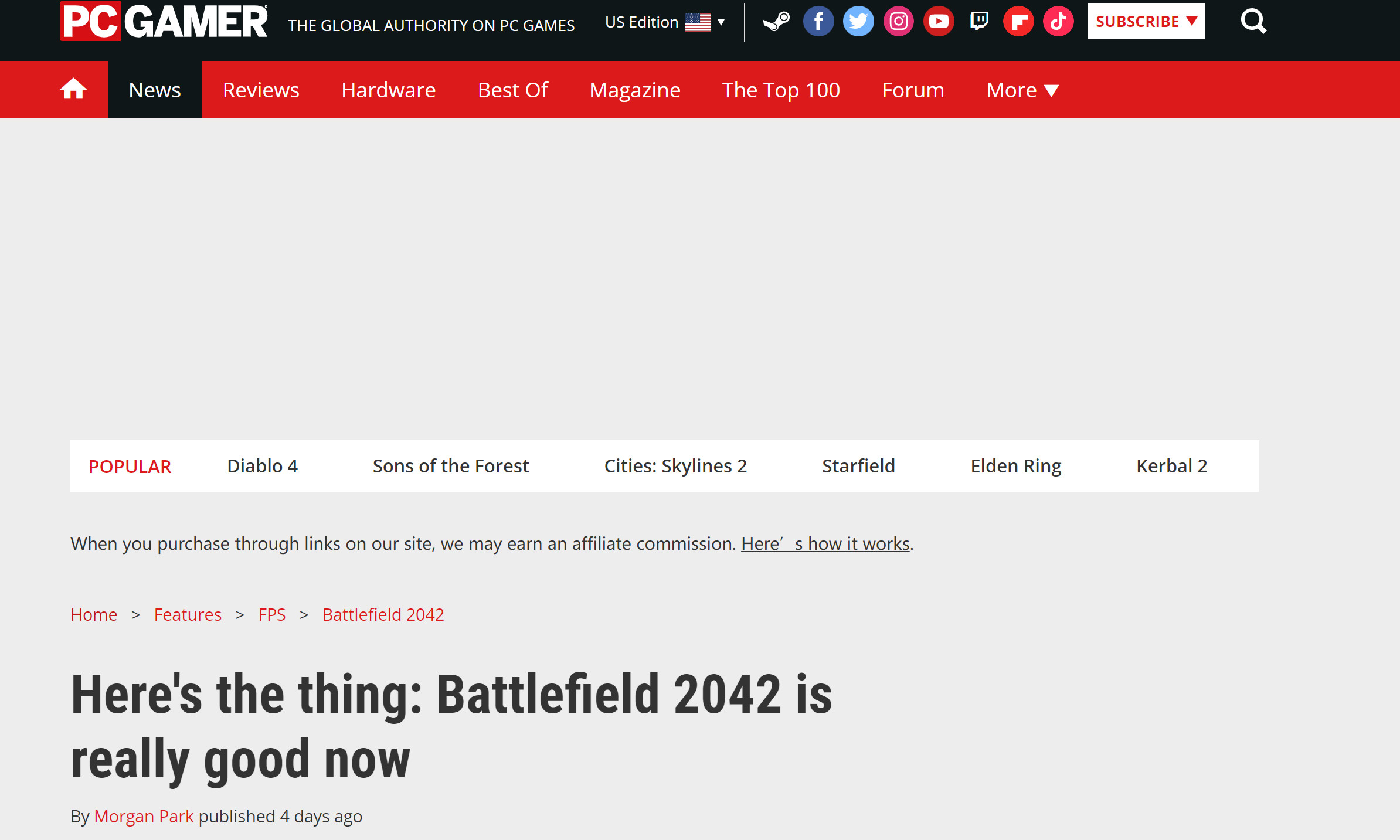 《战地2042》开启Steam游戏免费试玩活动 持续到3月16日