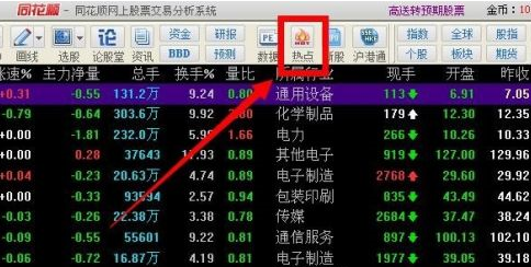 同花顺客户端怎么查找热点龙头股？同花顺客户端查找热点龙头股的方法