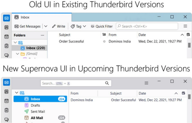 Thunderbird邮件客户端完全重构，7月发布全新115版本