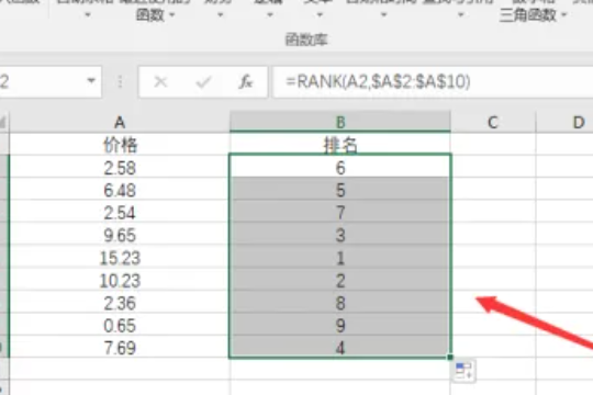 排名函数rank怎么用？排名函数rank的使用方法