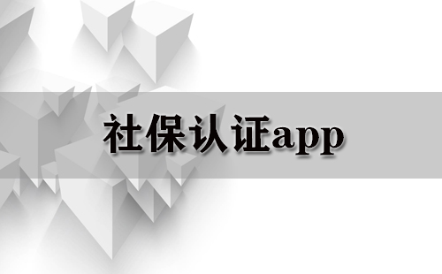 社保认证app