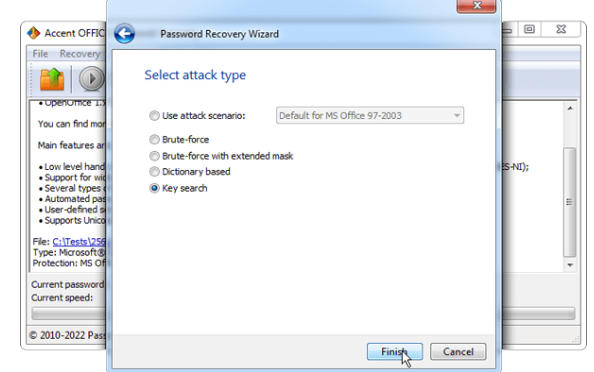 Accent OFFICE Password Recovery